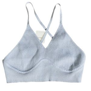 Ribbed Knit Bralette Style Top